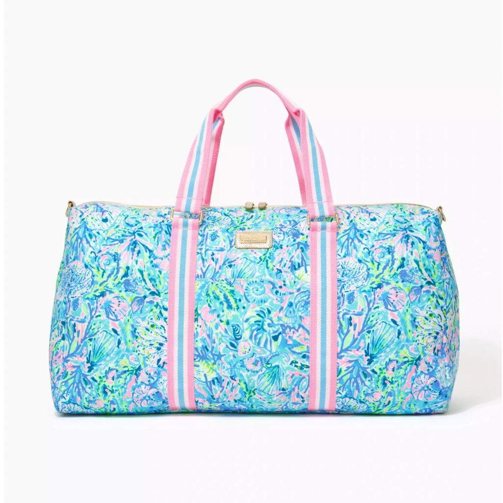 Lilly Pulitzer printed weekender bag
